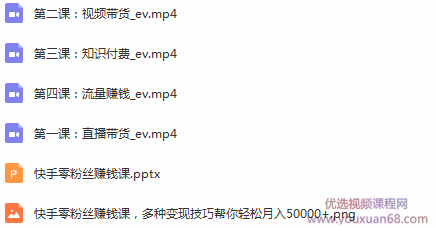 快手零粉丝赚钱课，多种变现技巧帮你零基础轻松月入50000+,课程,视频,基础,第2张