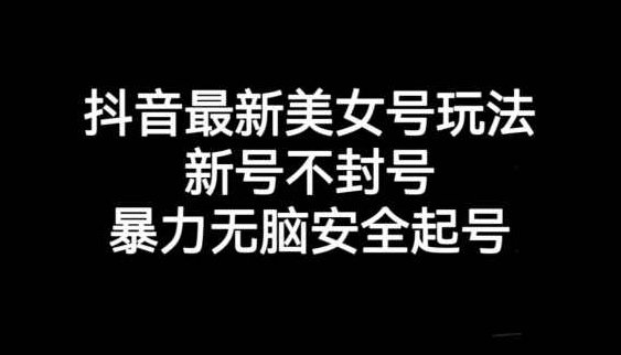 抖音最新美女号玩法，新号不封号，暴力无脑安全起号【揭秘】,抖音,揭秘,介绍,第1张