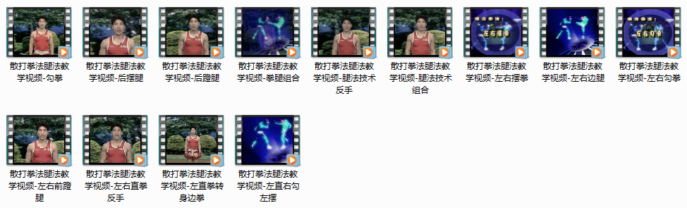 散打拳法腿法教学视频_散打训练组合实战,视频,教程,第2张