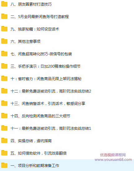 狼叔实战闲鱼被动引流4.0技术，坐等粉丝来找你，实操演示日加200+精准粉,课程,支持,讲解,第3张