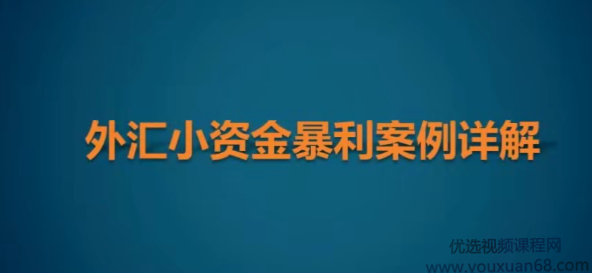 竹祥汇说《外汇小资金暴利案例详解》,课程,视频,基础,第2张