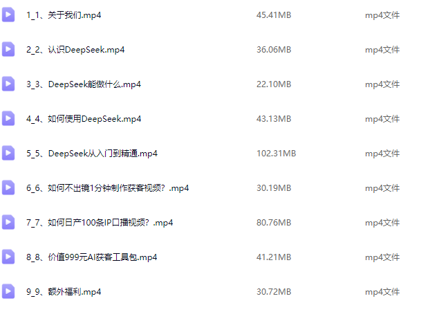 DeepSeek获客训练营 DeepSeek从入门到精通，深度寻客训练营，从入门到精通DeepSeek,课程,视频,入门到精通,第2张