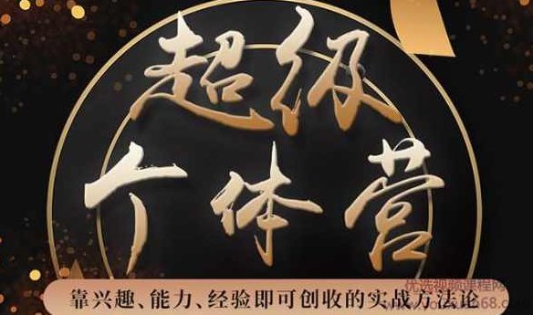 卢战卡超级个体营：解锁个人“优势”，实现个人品牌持续变现,视频,赚钱,价值,第1张