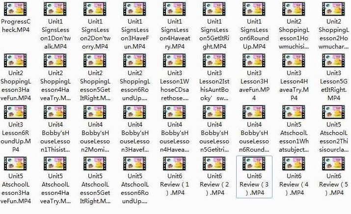 【北师大版三起点】四年级英语上册同步视频教学网课（上学期 36集全）,课程,视频,教学,第2张