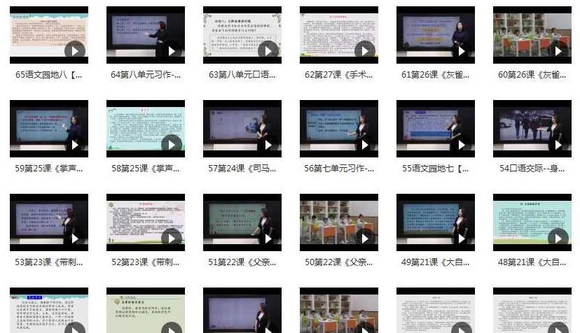 小学三年级语文上册课本知识点同步教学视频(部编版 上学期 65小讲),视频,第2张