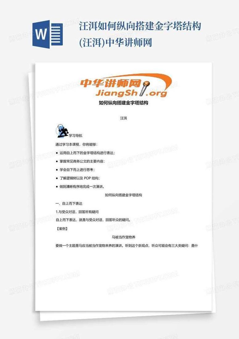 汪洱 金字塔结构在商务写作中的应用高清汪洱 金字塔结构在商务写作中的应用高清,课程,专家,第1张 汪洱 金字塔结构在商务写作中的应用高清汪洱 金字塔结构在商务写作中的应用高清,课程,专家,第1张