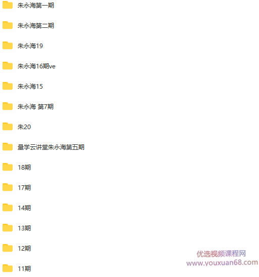 量学云讲堂朱永海（第1,2,5,7,11,12,13,14,15,16,17,18,19,20期合集）,课程,视频,第2张