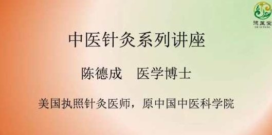 陈德成动筋针疗法全系列课程,课程,第1张