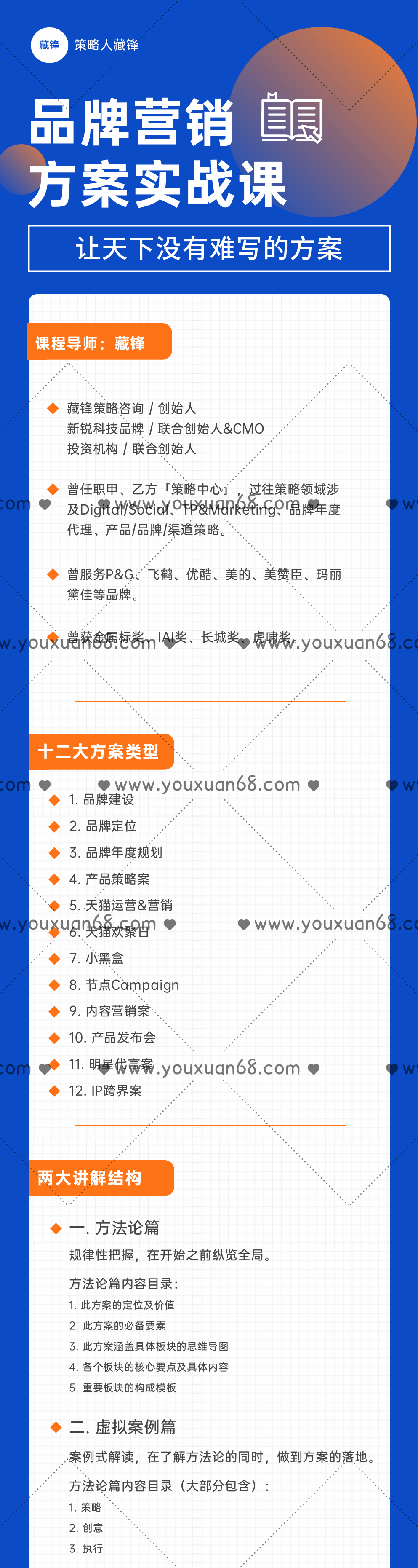 藏锋·品牌营销方案实战课:8小时学会12大类型方案,课程,视频,基础,第2张