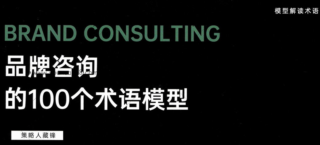 品牌咨询的100个术语模式,课程,策略,战略,第1张