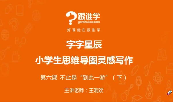 王明欢：小学思维导图作文课，思维导图灵感写作,课程,第1张