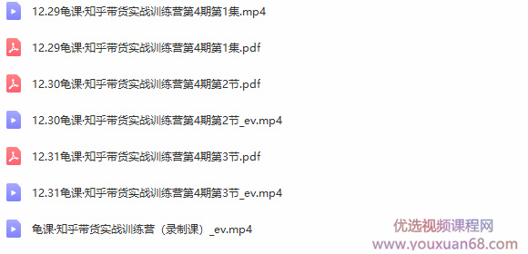宅男龟课知乎带货实战训练营第4期：团队化操作，批量去做，一个月收益几万,课程,视频,专家,第4张