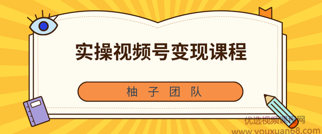 柚子团队内部课程：实操视频号变现课程，助你2021抓住赚钱风口【视频课程】,课程,视频,教程,第1张