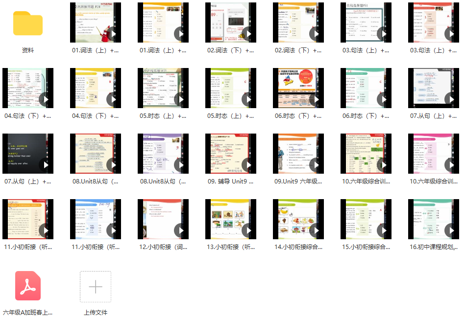 【2020-春】六年级双优英语直播目标A+班（闫功瑾）,课程,资料,词汇,第2张