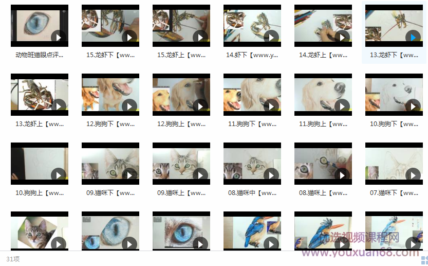 彩铅动物视频教程31讲_手绘动物教程_超写实的彩铅动物,视频,教程,视频教程,第2张 彩铅动物视频教程31讲_手绘动物教程_超写实的彩铅动物,视频,教程,视频教程,第2张