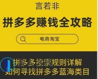 言若非-拼多多赚钱全攻略-百度云分享_百度云网盘教程视频，拼多多赚钱全攻略，言若非教你如何轻松赚钱,视频,百度云分享,全攻略,第1张