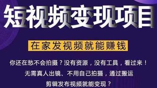 随风短视频变现项目：从0到1教你打造爆款短视频变现，在家发视频就能赚钱,课程,视频,赚钱,第1张