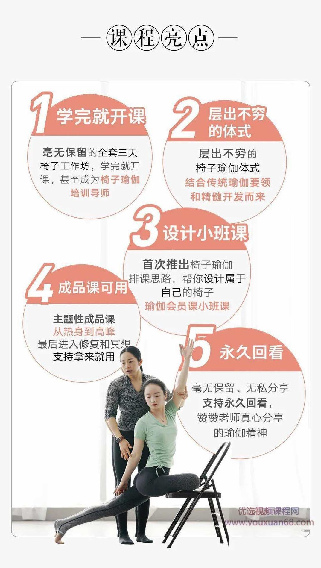 赞赞 椅子瑜伽线上工作坊终极篇16课时,课程,视频,基础,第3张