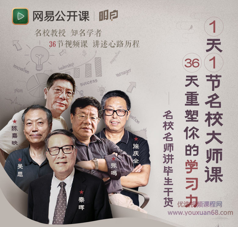 1天1节名校大师课，36天重塑你的学习力,课程,视频,思维,第2张