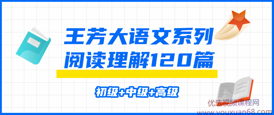 王芳大语文系列阅读理解120篇（初级+中级+高级）视频完整版,视频,掌握,初级,第1张