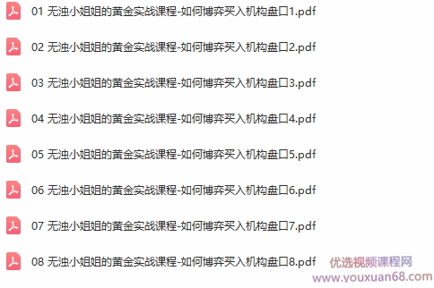 无浊之隅的黄金实战课程―一如何博弈买入机构盘口,课程,掌握,实战课,第5张