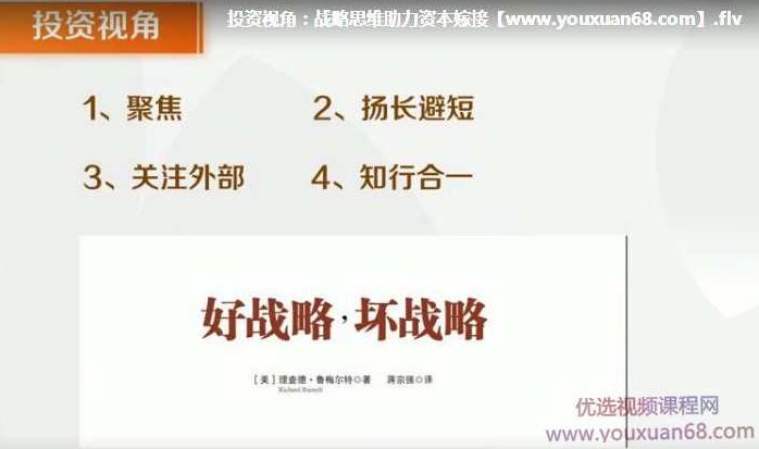 投资视角:以投资人角度运用战略思维助力资本嫁接,课程,创业,创新,第1张 投资视角:以投资人角度运用战略思维助力资本嫁接,课程,创业,创新,第1张