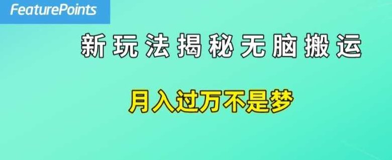简单操作，每天50美元收入，搬运就是赚钱的秘诀,课程,视频,赚钱,第1张