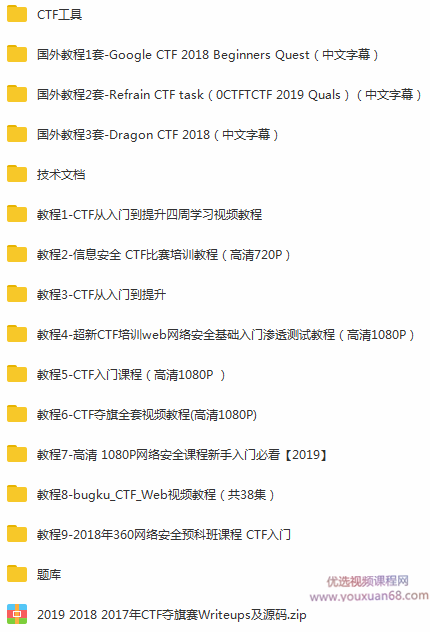CTF从入门到精通（13门教程合集）,课程,视频,教程,第2张
