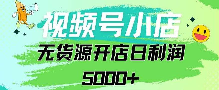 视频号无货源小店从0到1日订单量千单以上纯利润稳稳5000+【揭秘】,视频,揭秘,介绍,第1张