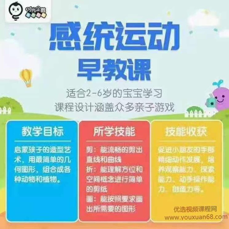 感统运动早教课适合2-6岁宝宝,课程,设计,动作训练,第1张