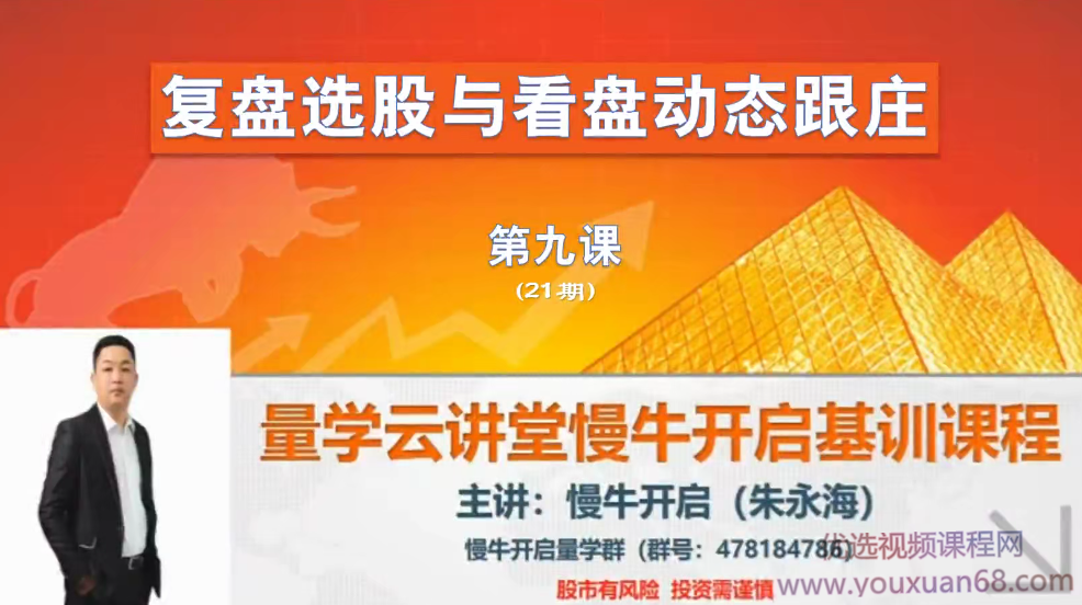 量学云讲堂朱永海慢牛开启-第21期,课程,量学,第1张