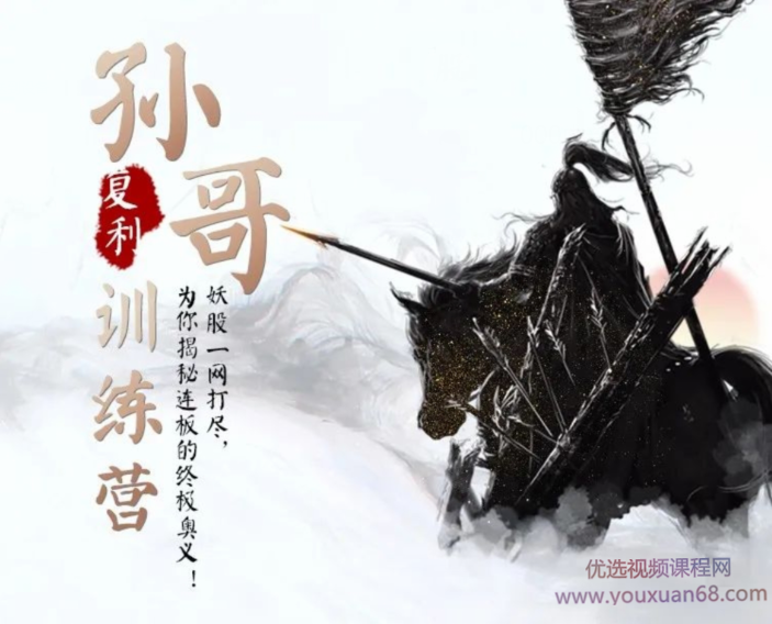 2021孙哥复利训练营，妖股一网打尽，揭秘连板的终极奥义,课程,教学,揭秘,第1张