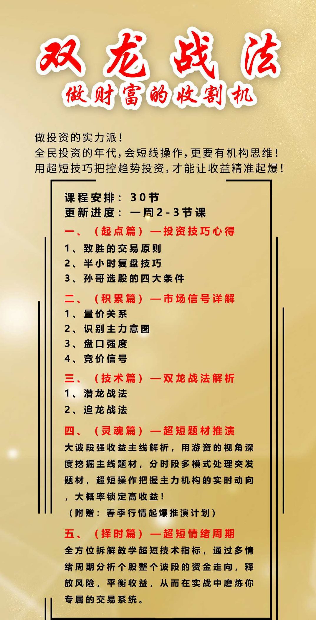 孙哥复利学堂《双龙战法》,课程,研究,第2张 孙哥复利学堂《双龙战法》,课程,研究,第2张
