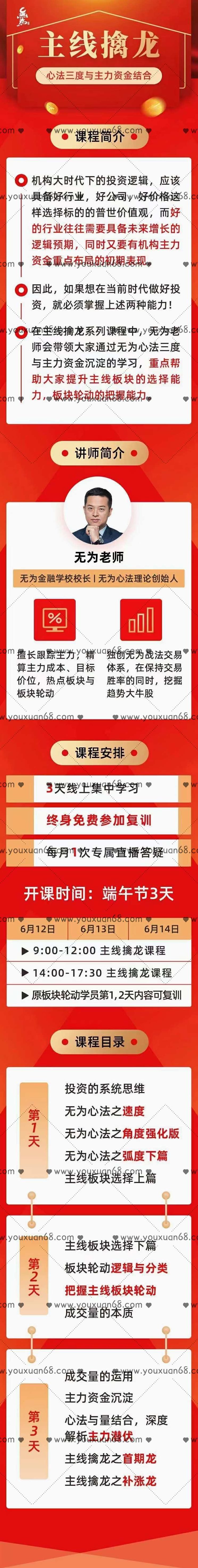 无为学院主线擒龙第一期,课程,第2张