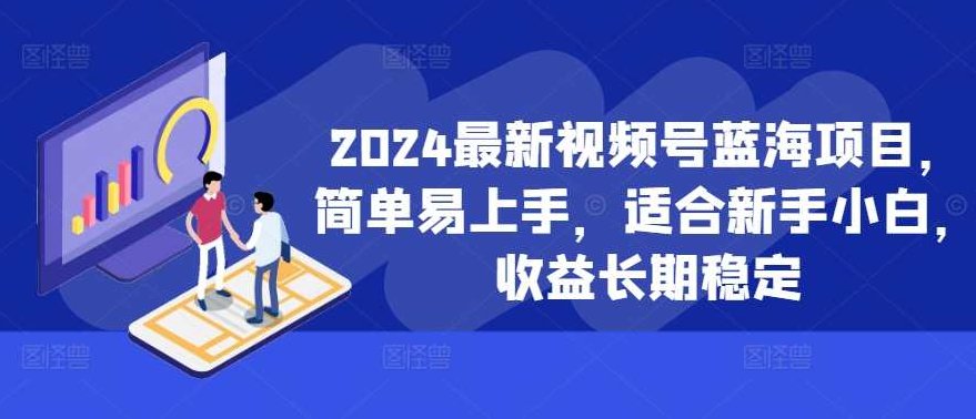 2024最新视频号蓝海项目，简单易上手，适合新手小白，收益长期稳定,课程,视频,教程,第1张