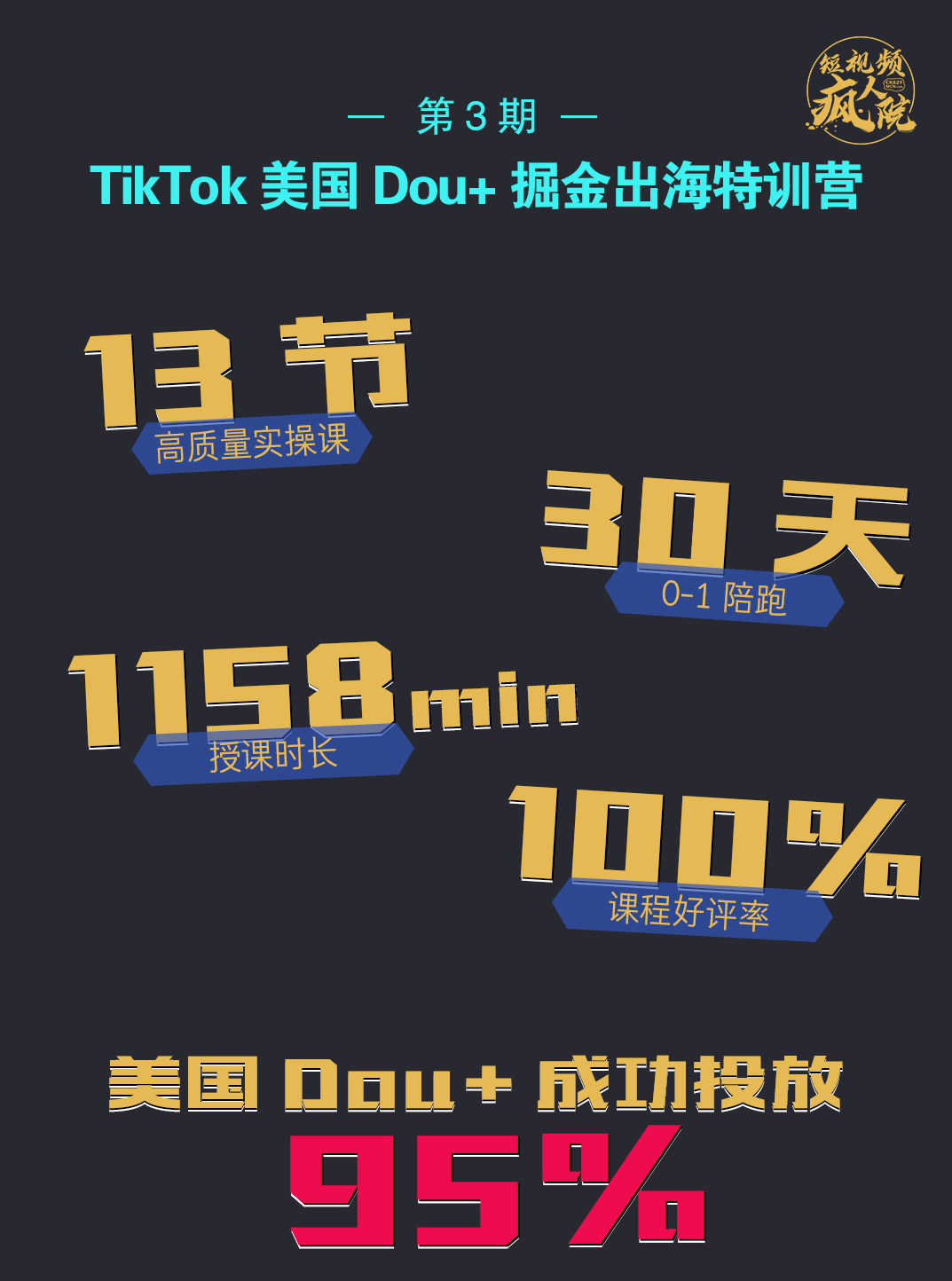 TikTok Dou+掘金特训营（第三期）,课程,视频,第1张