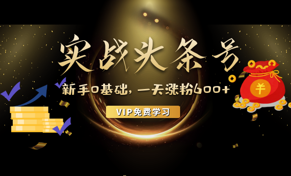 零基础玩转头条号实战训练课，实战一天涨粉600+，做自媒体也能月入过万,课程,视频,基础,第2张