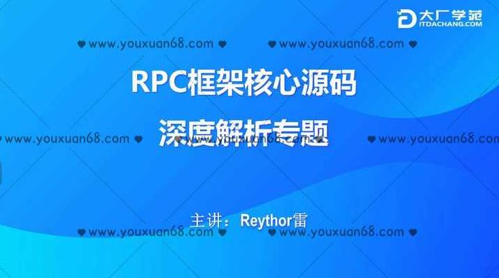RPC框架核心源码深度解析,课程,资料,介绍,第1张 RPC框架核心源码深度解析,课程,资料,介绍,第1张