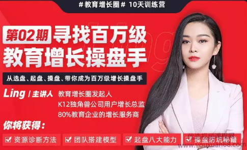 Ling《百万级教育增长操盘手训练营》,课程,视频,第1张