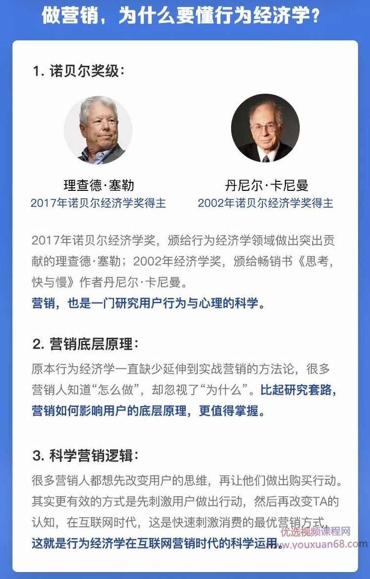 《科学营销:行为经济学体系课》10大营销底层策略,刺激你的用户主动买买买,课程,基础,讲座,第4张 《科学营销:行为经济学体系课》10大营销底层策略,刺激你的用户主动买买买,课程,基础,讲座,第4张