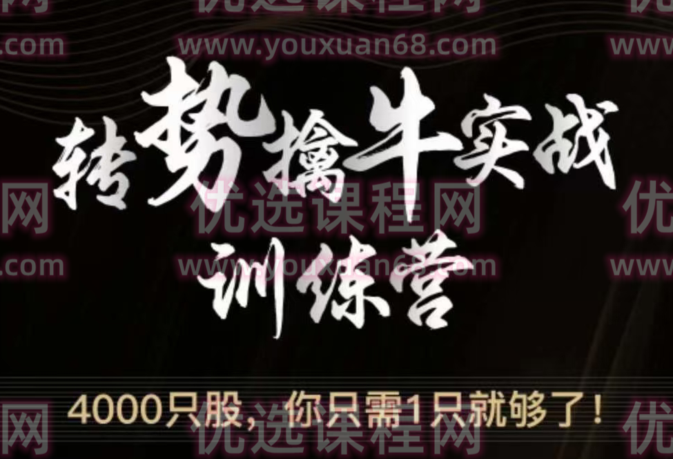 游资令狐冲转势擒牛实战训练营,课程,揭秘,训练营,第1张