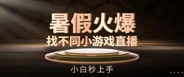 暑假火爆找不同小游戏直播间，小白秒上手【项目拆解】,课程,抖音,介绍,第1张