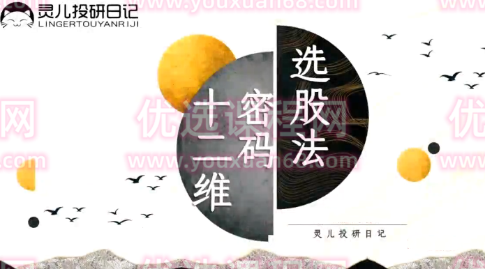 灵儿《十二维密码选股法》2视频+指标,课程,视频,指标,第1张