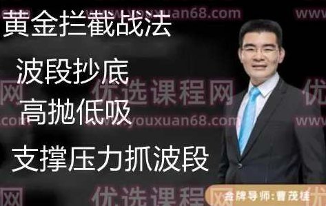 曹茂桂黄金拦截战法波段抄底 精准划分个股重要拐点 视频8集,视频,第1张