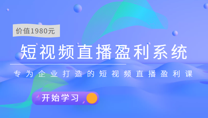 实战全网营销-专为企业打造短视频直播盈利系统,课程,视频,第1张