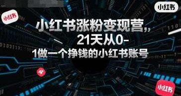 柒七小红书涨粉变现营,21天从0-1做一个挣钱的小红书账号,小红书涨粉变现速成营,七日跃升,从零到一盈利小红书账号,视频,第1张 柒七小红书涨粉变现营,21天从0-1做一个挣钱的小红书账号,小红书涨粉变现速成营,七日跃升,从零到一盈利小红书账号,视频,第1张