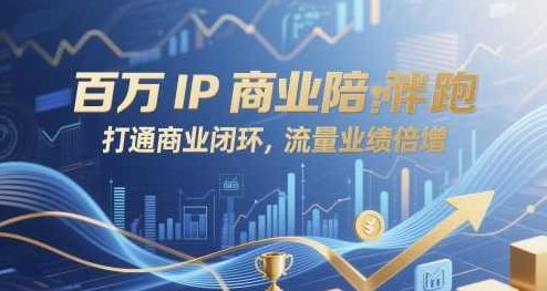 百万IP商业陪跑，打通商业闭环，流量业绩倍增,课程,视频,教程,第1张