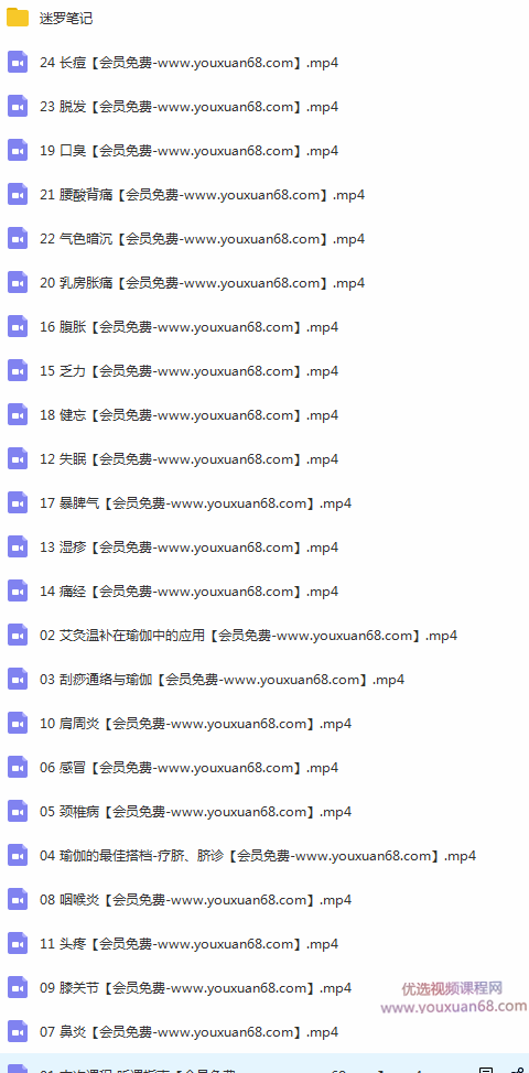 迷罗 从头到脚 助你成为中医瑜伽理疗高手 24节视频+课件,课程,视频,掌握,第4张 迷罗 从头到脚 助你成为中医瑜伽理疗高手 24节视频+课件,课程,视频,掌握,第4张