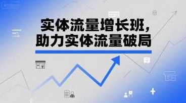 实体流量增长班，助力实体流量破局，实体流量增长班，破局实体流量，实现快速增长,视频,设计,第1张