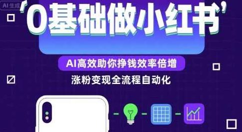 0基础如何做涨粉变现的小红书，AI高效助你賺钱效率倍增，涨粉变现小妙招，AI助力新手入门,视频,基础,第1张